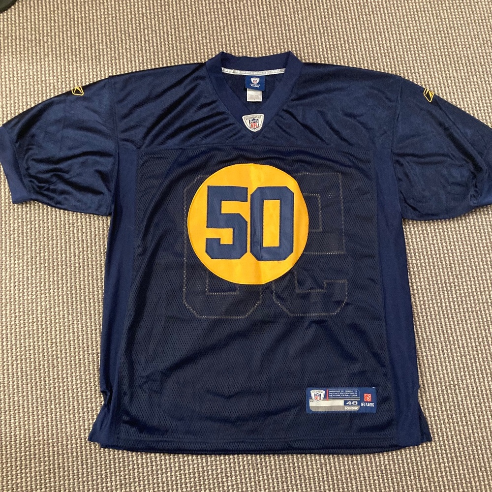 AJ Hawk Packers Throwback Jersey Mens 48